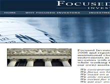 Tablet Screenshot of focusedinvestors.com